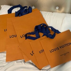 Louis Vuitton Orange Tote Bag